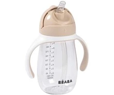 BEABA GERTUVĖ SU ŠIAUDELIU, 300 ML, CLAY