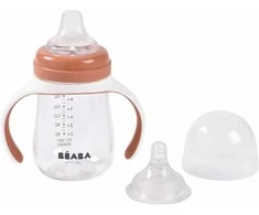 BEABA MOKOMASIS BUTELIUKAS-GERTUVĖ 2IN1, 210 ML, TERRACOTTA