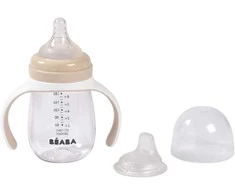 BEABA MOKOMASIS BUTELIUKAS-GERTUVĖ 2IN1, 210 ML, CLAY EARTH