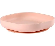 BEABA SILIKONINĖ DUGNU PRILIMPANTI LĖKŠTĖ, COTTON CANDY