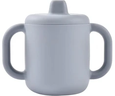 BEABA SILIKONINIS 2-IN-1 MOKOMASIS PUODELIS, PEBBLE