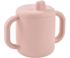 BEABA SILIKONINIS 2-IN-1 MOKOMASIS PUODELIS, COTTON CANDY