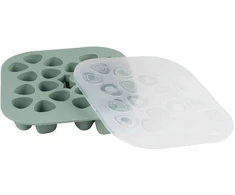 BEABA SILIKONINIS KŪDIKIO MAISTO KONTEINERIS MULTIPORTIONS (20X35 ML) SAGE Žalias
