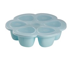 BEABA SILIKONINIS KŪDIKIO MAISTO KONTEINERIS MULTIPORTIONS, XL (6x150 ML), Mėlynas