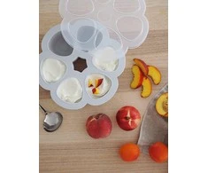 BEABA SILIKONINIS KŪDIKIO MAISTO KONTEINERIS MULTIPORTIONS, (6x90 ML), LIGHT MIST