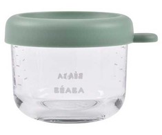 BEABA STIKLINIS INDELIS SU DANGTELIU, 150 ML, SAGE Žalias