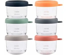 BEABA STIKLINIŲ INDELIŲ RINKINYS (6 VNT. PO 150 ML), SUNRISE