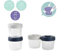 BEABA SUJUNGIAMI MAISTO LAIKYMO INDELIAI, 4X150 ML