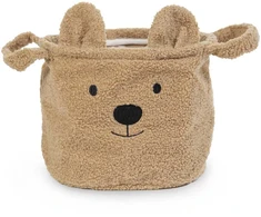 CHILDHOME DAIKTŲ IR ŽAISLŲ LAIKYMO KREPŠYS 25X20X20 CM, TEDDY BEIGE