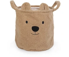 CHILDHOME DAIKTŲ IR ŽAISLŲ LAIKYMO KREPŠYS 30X30X30 CM, TEDDY BEIGE