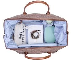 CHILDHOME DIDELIS MAMOS REIKMENŲ KREPŠYS MOMMY BAG, TEDDY SOFT BROWN