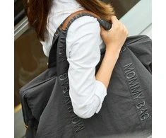CHILDHOME DIDELIS MAMOS REIKMENŲ KREPŠYS MOMMY BAG SIGNATURE URBAN DARK Pilkas