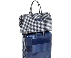 CHILDHOME DIDELIS MAMOS REIKMENŲ KREPŠYS MOMMY BAG, PIED DE POULE, Juodas