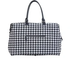 CHILDHOME DIDELIS MAMOS REIKMENŲ KREPŠYS MOMMY BAG, PIED DE POULE, Juodas
