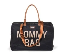 CHILDHOME DIDELIS MAMOS REIKMENŲ KREPŠYS MOMMY BAG, Juodas GOLD