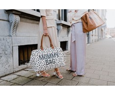 CHILDHOME DIDELIS MAMOS REIKMENŲ KREPŠYS MOMMY BAG, LEOPARD