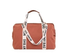 CHILDHOME DIDELIS MAMOS REIKMENŲ KREPŠYS MOMMY BAG SIGNATURE, CANVAS – TERRACOTTA