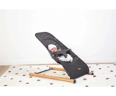 Childhome VAIKŲ NAMAI GULTUKAS EVOLUX BOUNCER NATURAL ANTHRACITE