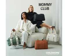 CHILDHOME MOMMY CLUB MAMOS KREPŠYS, SIGNATURE CANVAS Žalias