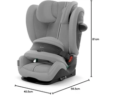 CYBEX PALLAS G2 I-FIX PLUS AUTOMOBILINĖ KĖDUTĖ 9–36 KG (76–150 CM), STONE Pilkas