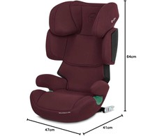 CYBEX CBX SOLUTION X I-FIX AUTOMOBILINĖ KĖDĖ 15-36 KG., RUMBA Raudonas