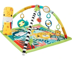 FISHER-PRICE 3-IN-1 RAINFOREST SENSORINIS LAVINAMASIS KILIMĖLIS SU MUZIKA IR ŠVIESOMIS HJW08