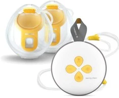 MEDELA DVIGUBAS PIENTRAUKIS SU ĮKRAUNAMA BATERIJA SWING MAXI HANDS FREE