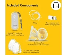 MEDELA FREESTYLE HANDS FREE PIENTRAUKIS SU PAKRAUNAMA BATERIJA