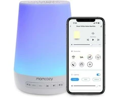 Momcozy baltojo triukšmo aparatas - šviestuvas