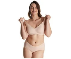 MOMCOZY BESIŪLĖ LIEMENĖLĖ NĖŠČIOSIOMS IR MAITINANČIOMS FLORAL YN46, OYSTER Rožinis, S DYDIS