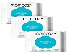 MOMCOZY DRĖGNOS SERVETĖLĖS SU DRUSKOS TIRPALU, 3 PAKUOTĖS PO 60 VNT.
