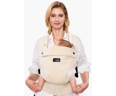 MOMCOZY ERGONOMINĖ KŪDIKIŲ NEŠIOKLĖ PUREHUG IŠ NATŪRALAUS LINO, LIGHT AMBER