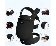MOMCOZY ERGONOMINĖ KŪDIKIŲ NEŠIOKLĖ SU TINKLELIU, JUODA