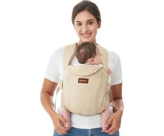 MOMCOZY ERGONOMINĖ KŪDIKIŲ NEŠIOKLĖ WEESNUG, COTTON KHAKI