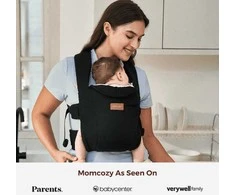 MOMCOZY ERGONOMINĖ KŪDIKIŲ NEŠIOKLĖ WEESNUG, COTTON Juodas