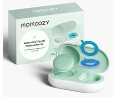 MOMCOZY IŠMANUSIS KŪDIKIŲ TERMOMETRAS – MEDICININIS TIKSLUMAS IR NUOLATINĖ TEMPERATŪROS KONTROLĖ PROGRAMĖLĖJE