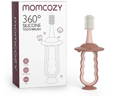 MOMCOZY ITIN MIKŠTAS KŪDIKIŲ DANTŲ ŠEPETĖLIS 360, ROŽINIS