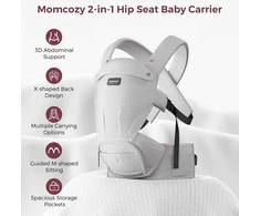 MOMCOZY KŪDIKIŲ NEŠIOKLĖ MOVE2FIT 2IN1 SU KLUBŲ SĖDYNE, SU TINKLELIU, PILKA