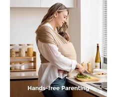 MOMCOZY KŪDIKIŲ VAIKJUOSTĖ-NEŠIOKLĖ, ŠVIESIAI RUDA