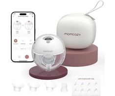 Momcozy M5 krūties pompa su programėlės valdymu – vieno komplekto pilka