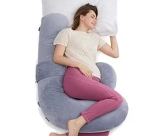 MOMCOZY NĖŠČIOSIOS PAGALVĖ, F FORMOS, VELVET Pilkas
