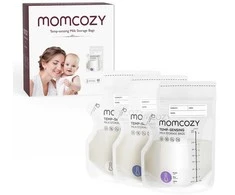 MOMCOZY PIENO LAIKYMO MAIŠELIAI SU SNAPELIU, 60 VNT.