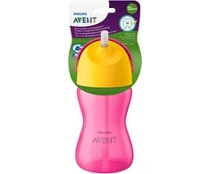 PHILIPS AVENT GERTUVĖ SU ŠIAUDELIU, 12 MĖN+, 300 ML, SCF798, Rožinis