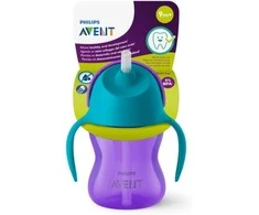 PHILIPS AVENT GERTUVĖ SU ŠIAUDELIU, 9 MĖN+, 200 ML, SCF796, VIOLET/Mėlynas