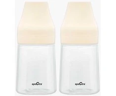 SPECTRA 2 VNT. PP BUTELIUKŲ RINKINYS, 160 ML, SU S DYDŽIO ŽINDUKU, CREAM VANILLA