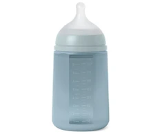 SUAVINEX COLOUR ESSENCE SILIKONINIS BUTELIUKAS 240 ML Mėlynas