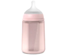 SUAVINEX COLOUR ESSENCE SILIKONINIS BUTELIUKAS 240 ML ROSE