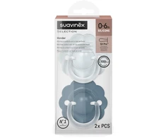 SUAVINEX FIZIOLOGINIS ČIULPTUKAS SX PRO WONDER, 0-6 MĖN., SOFT/DEEP Mėlynas, 2 VNT.