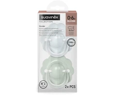 SUAVINEX FIZIOLOGINIS ČIULPTUKAS SX PRO WONDER, 0-6 MĖN., SOFT Mėlynas/Žalias, 2 VNT.