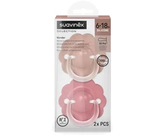 SUAVINEX FIZIOLOGINIS ČIULPTUKAS SX PRO WONDER, 6-18 MĖN., SOFT/DEEP Rožinis, 2 VNT.